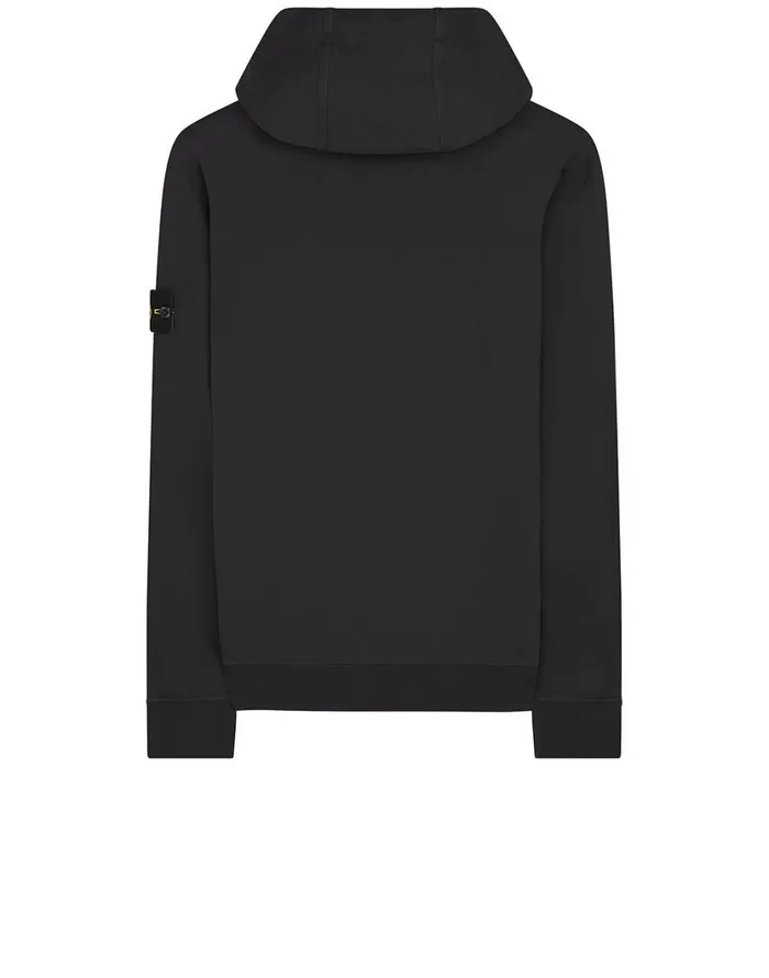 Stone Island Sweatshirts 61150 Hooded Full Zip Sweatshirt In Black 8211 Mens
