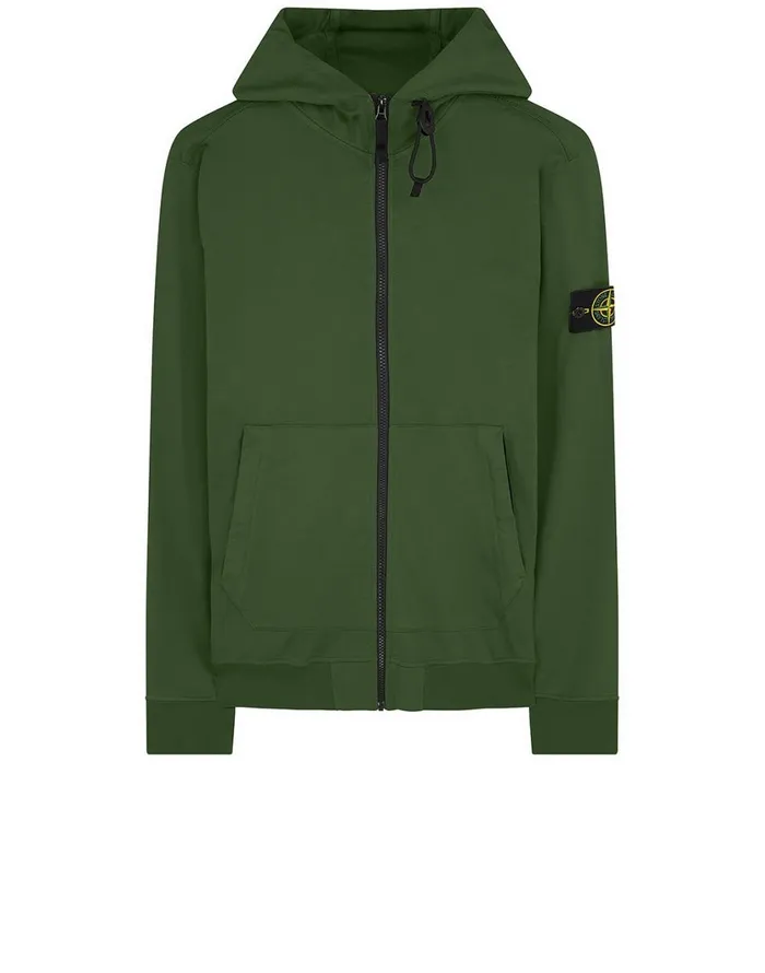 Stone Island Sweatshirts 61150 Hooded Full Zip Sweatshirt In Dark Forest 8211 Mens Stone Island Sweatshirts 61150 Hooded Full Zip Sweatshirt In Dark Forest 8211 Mens