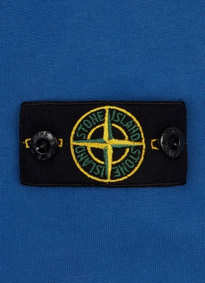 Stone Island Sweatshirts 61640 Hooded Sweatshirt In Periwinkle 8211 Junior