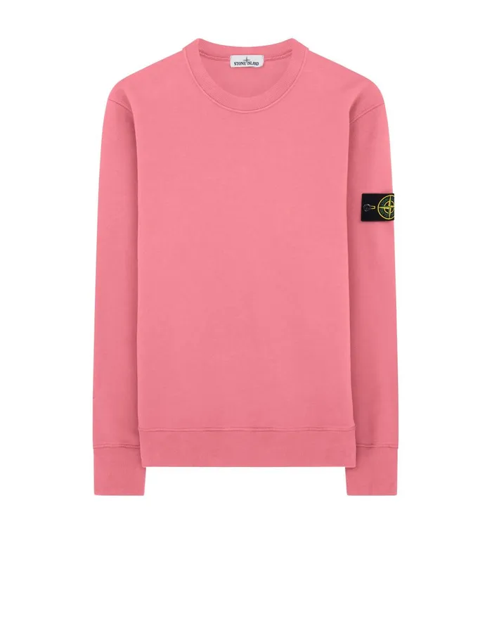 Stone Island Sweatshirts 63020 Sweatshirt In Pink 8211 Mens