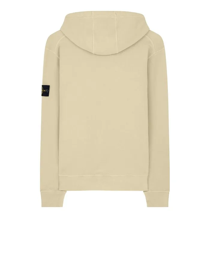 Stone Island Sweatshirts 64120 Hooded Sweatshirt In Butter 8211 Mens