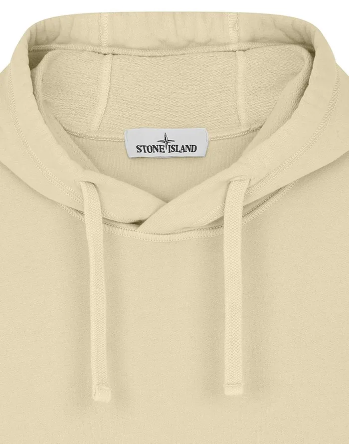Stone Island Sweatshirts 64120 Hooded Sweatshirt In Butter 8211 Mens