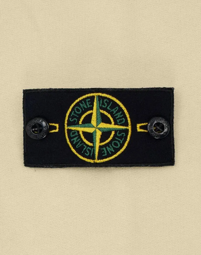 Stone Island Sweatshirts 64120 Hooded Sweatshirt In Butter 8211 Mens