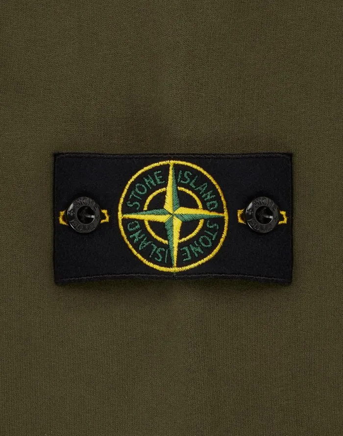 Stone Island Sweatshirts 64120 Hooded Sweatshirt In Dark Forest 8211 Mens