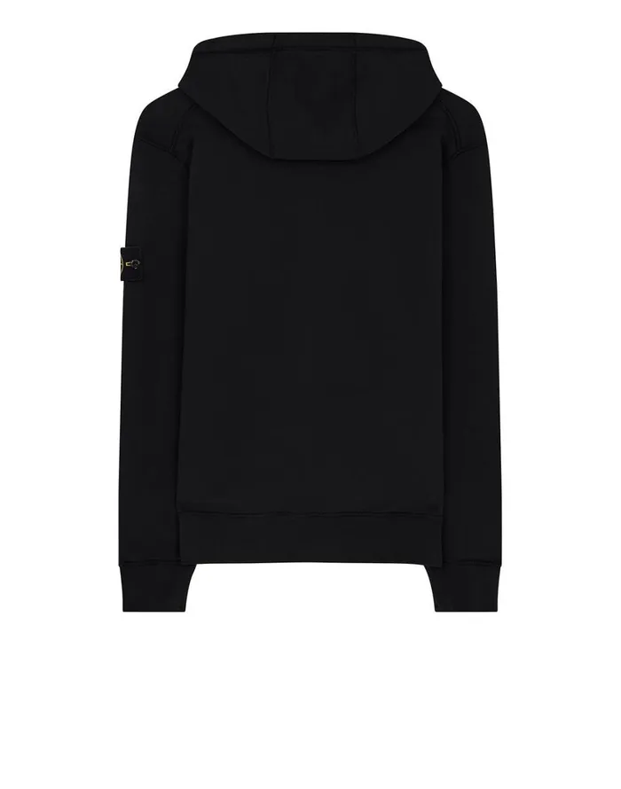 Stone Island Sweatshirts 64220 Hooded Full Zip Sweatshirt In Black 8211 Mens