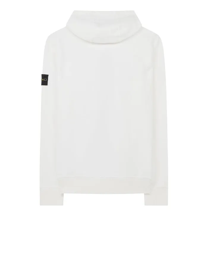 Stone Island Sweatshirts 64220 Hooded Full Zip Sweatshirt In White 8211 Mens