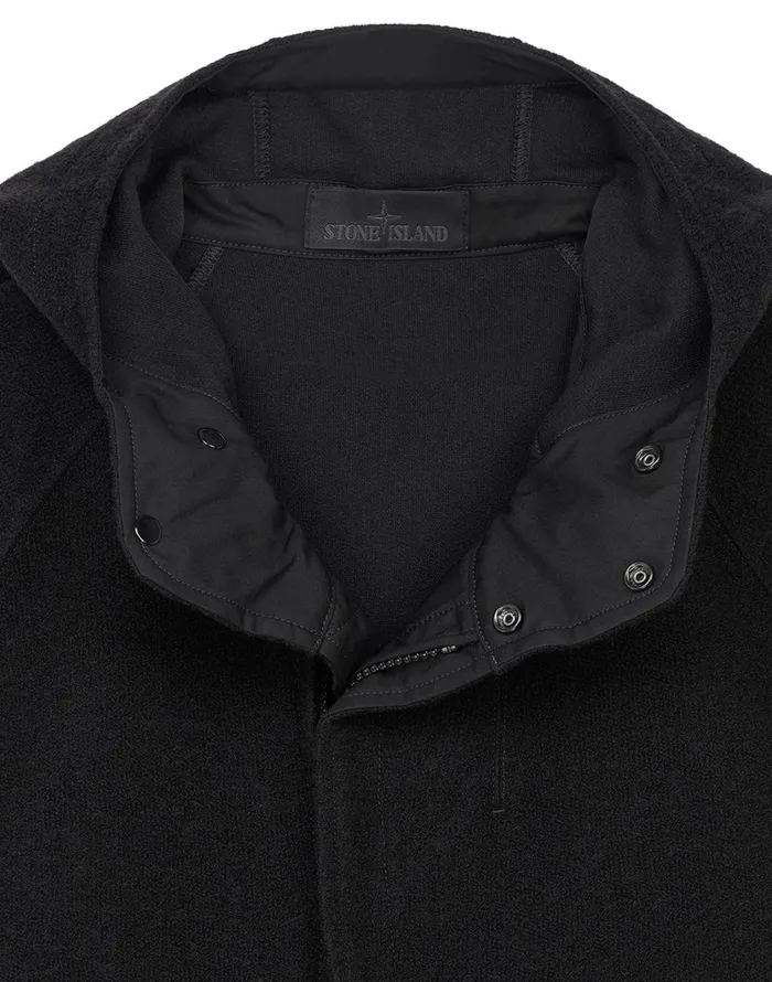 Stone Island Sweatshirts 651F5 Hooded Full Zip Sweatshirt In Black 8211 Mens