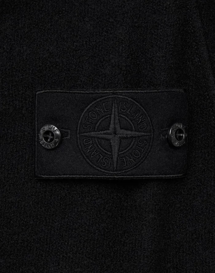 Stone Island Sweatshirts 651F5 Hooded Full Zip Sweatshirt In Black 8211 Mens