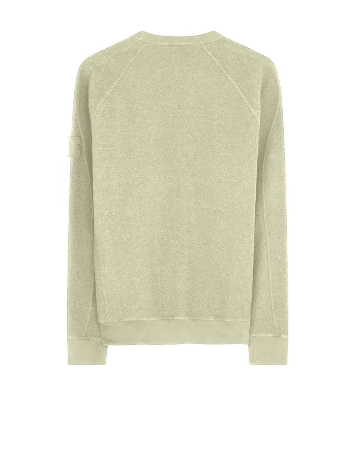 Stone Island Sweatshirts 654F5 Crewneck Sweatshirt In Beige 8211 Mens