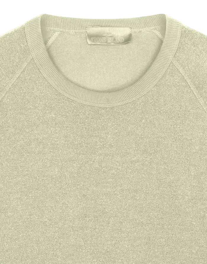 Stone Island Sweatshirts 654F5 Crewneck Sweatshirt In Beige 8211 Mens