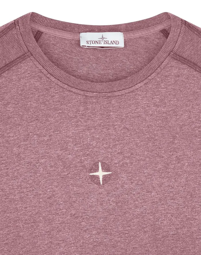 Stone Island TShirts 20393 Dust Colour LongSleeve TShirt In Fuchsia 8211 Mens