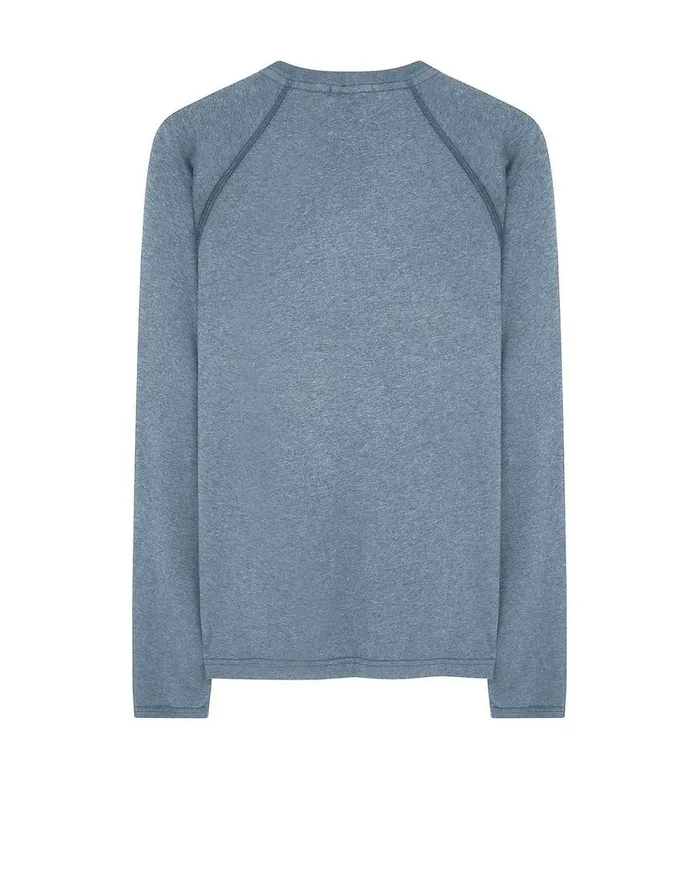 Stone Island TShirts 20393 Dust Colour LongSleeve TShirt In Periwinkle 8211 Mens