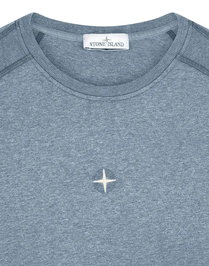 Stone Island TShirts 20393 Dust Colour LongSleeve TShirt In Periwinkle 8211 Mens