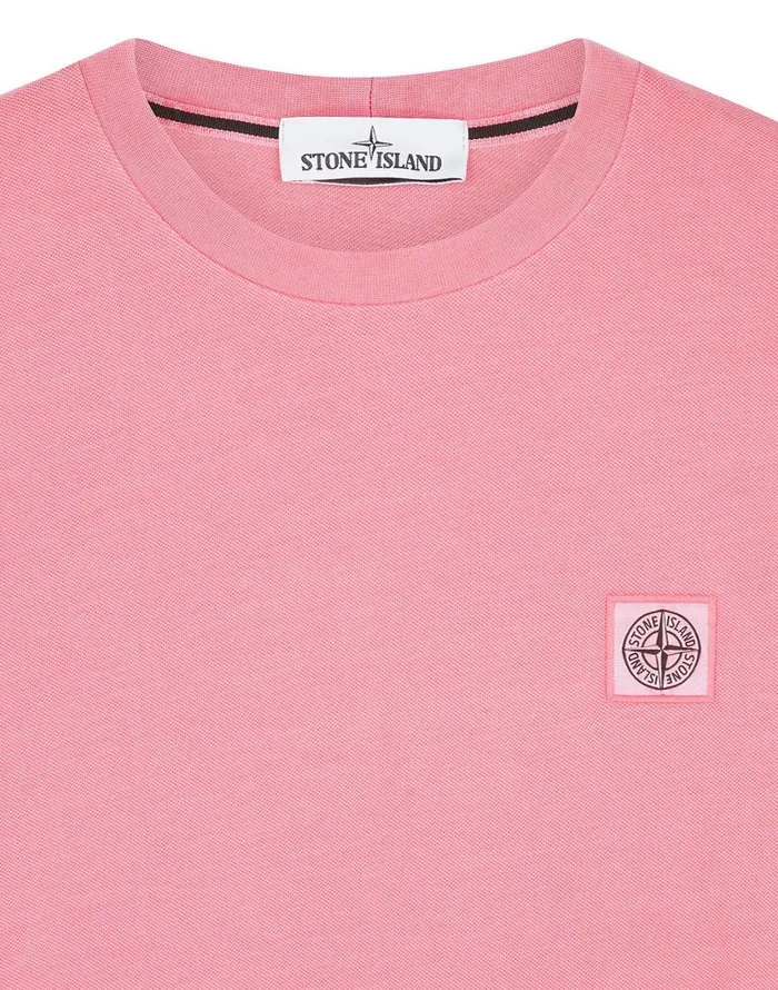 Stone Island TShirts 20467 Pigment Dye ShortSleeve TShirt In Pink 8211 Mens