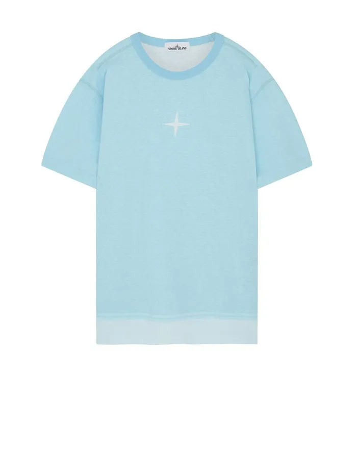 Stone Island TShirts 23341 ShortSleeve TShirt In Aqua 8211 Mens