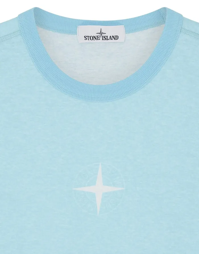Stone Island TShirts 23341 ShortSleeve TShirt In Aqua 8211 Mens