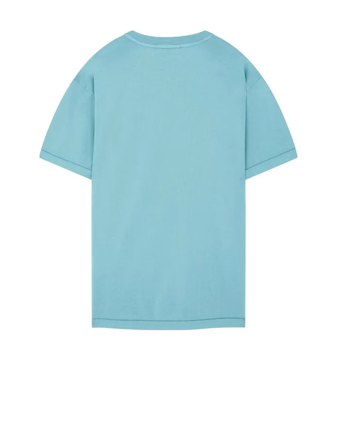 Stone Island TShirts 24113 Short Sleeve TShirt In Aqua 8211 Mens