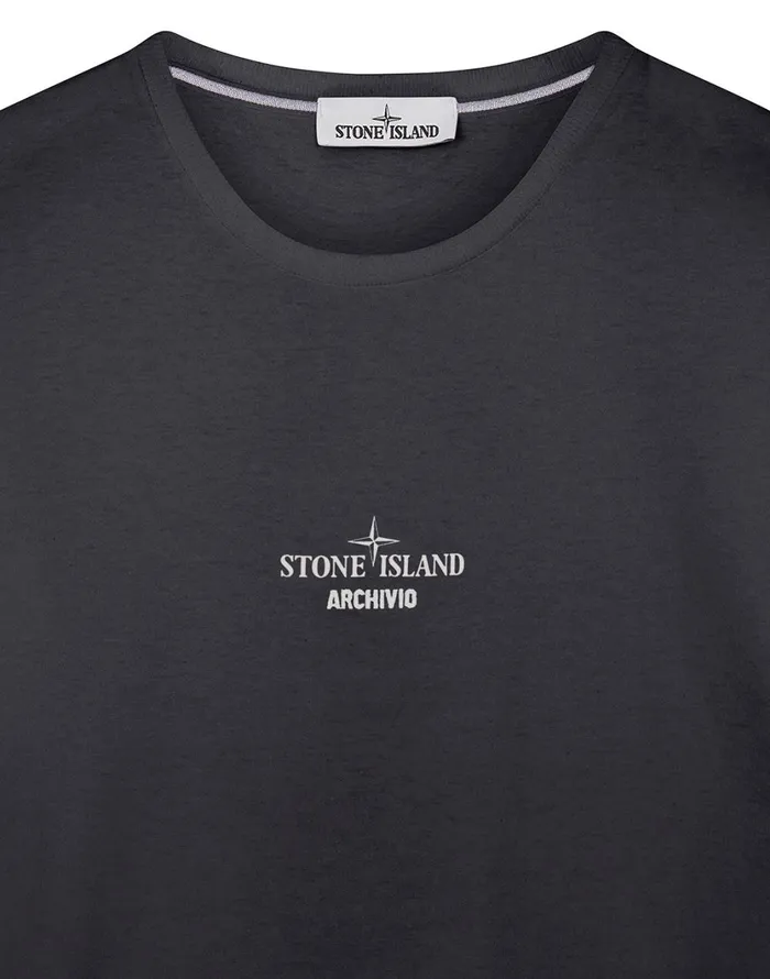 Stone Island TShirts 2Ns91 Short Sleeve TShirt In Black 8211 Mens