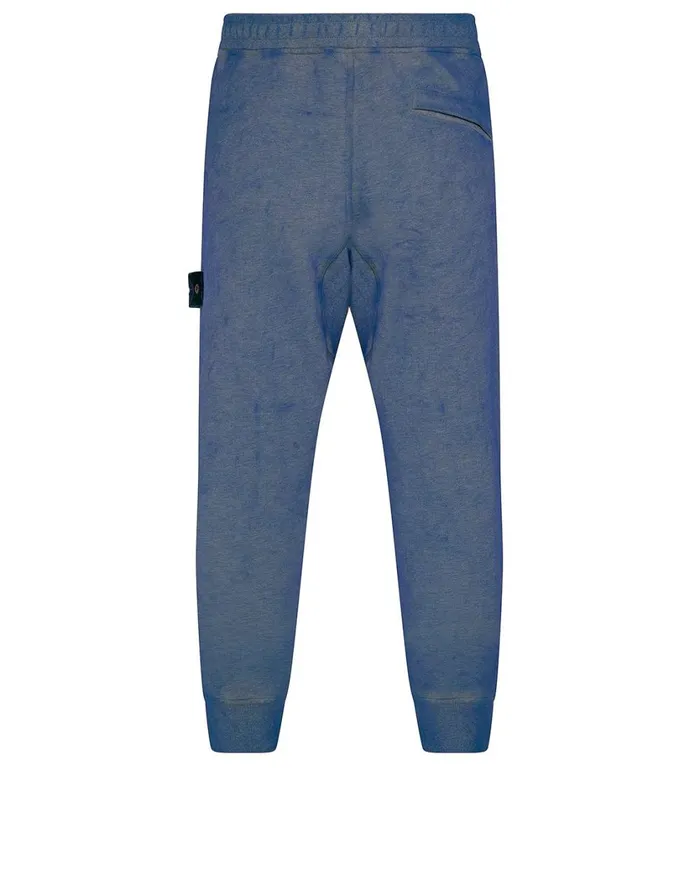 Stone Island Trousers 62390 Dust Colour Treatment Pants In Periwinkle 8211 Mens
