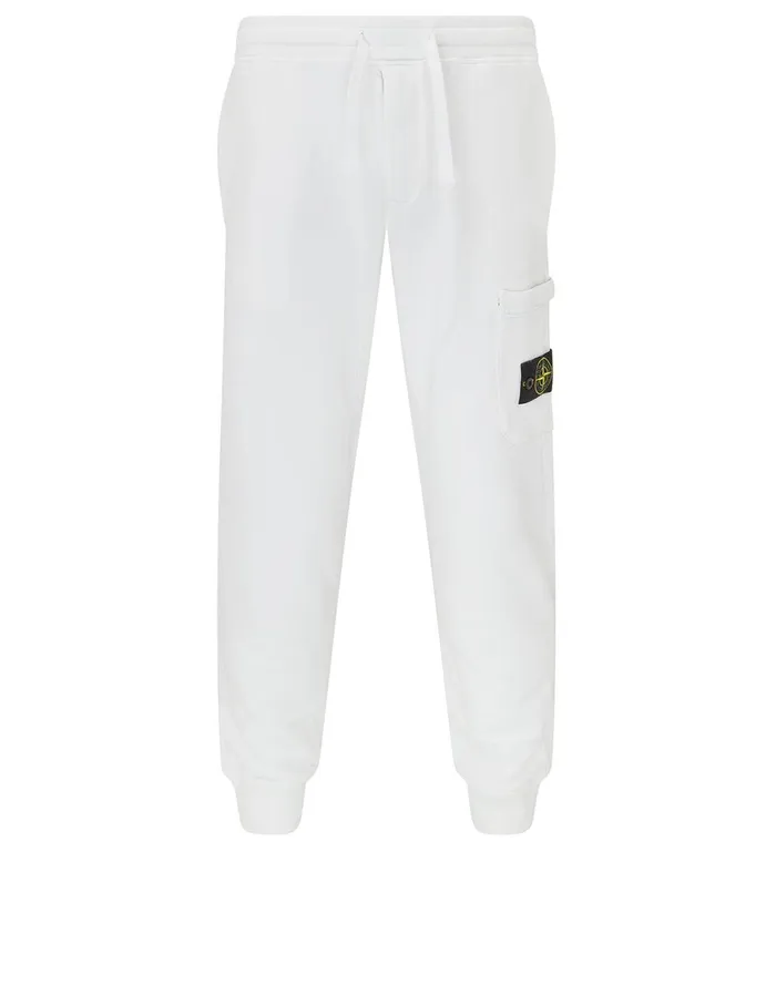 Stone Island Trousers 64520 Cargo Pants In White 8211 Mens