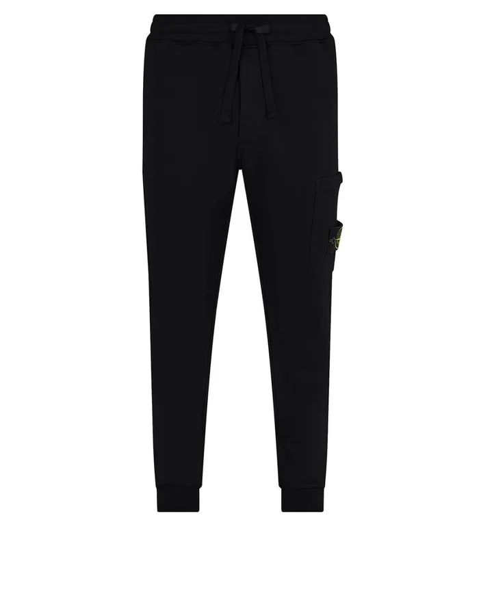 Stone Island Trousers 64520 Fleece Pants In Black 8211 Mens