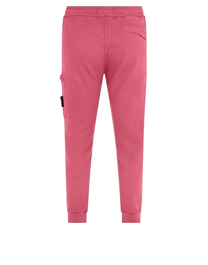 Stone Island Trousers 64520 Fleece Pants In Pink 8211 Mens