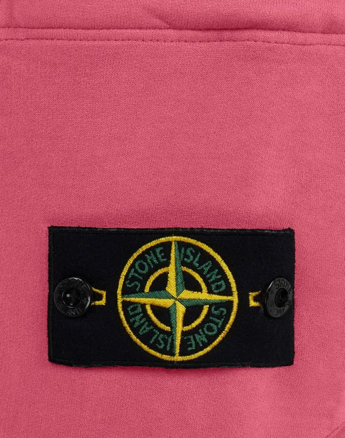 Stone Island Trousers 64520 Fleece Pants In Pink 8211 Mens