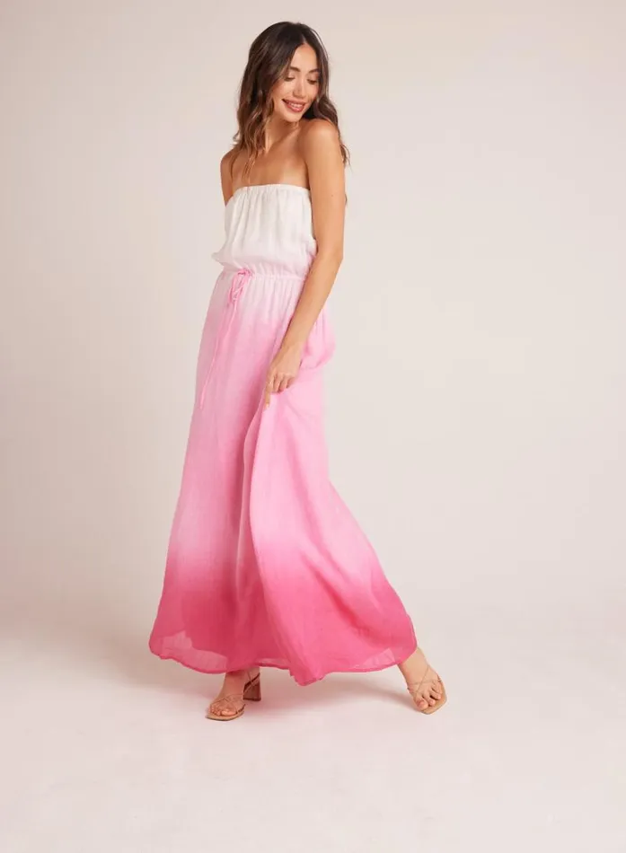 Strapless Linen Maxi Dress 8211 Pink Ombre Dye Women Bella Dahl Maxi Dresses Strapless Linen Maxi Dress 8211 Pink Ombre Dye Women Bella Dahl Maxi Dresses