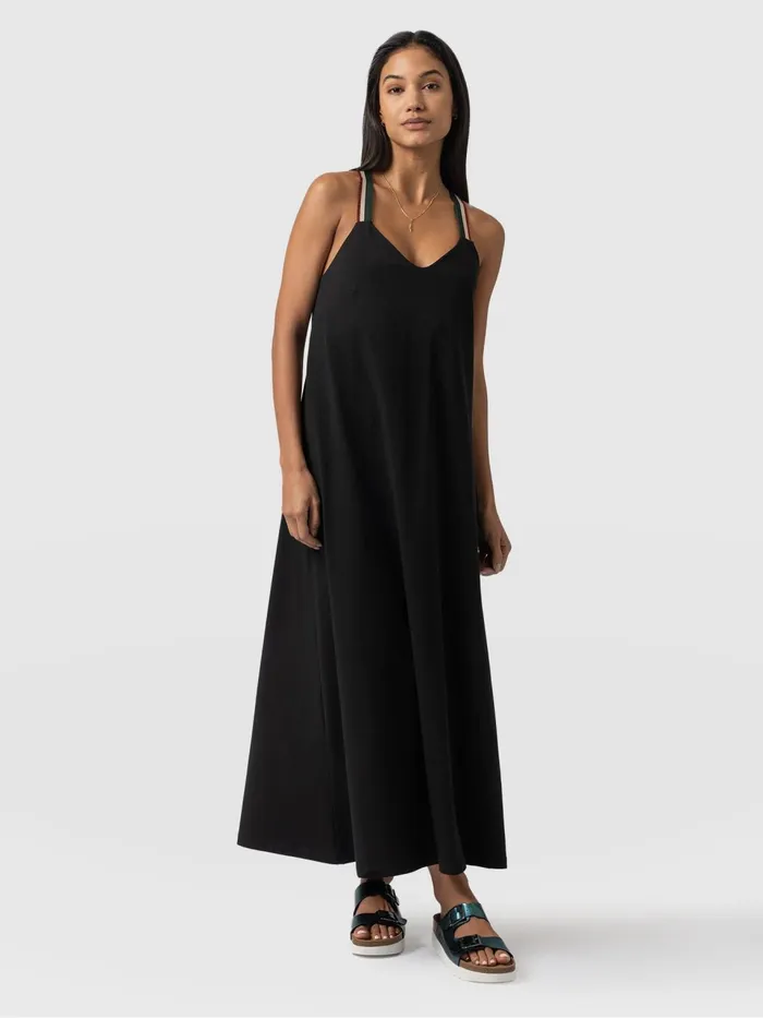 Sunset Dress Black 8211 Red Lurex Red Lurex Women Saint And Sofia Dresses