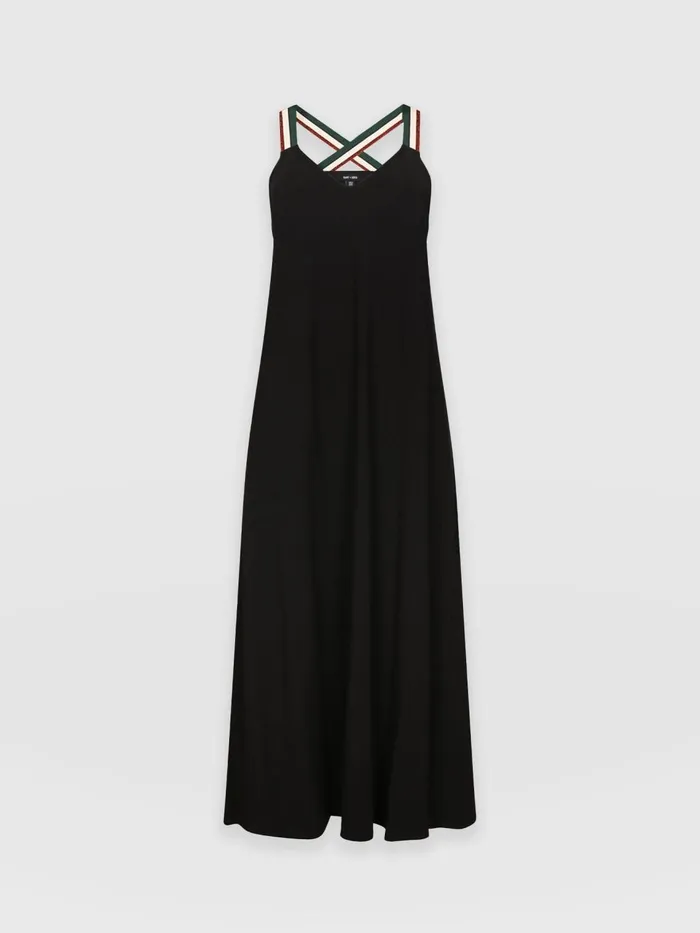 Sunset Dress Black 8211 Red Lurex Red Lurex Women Saint And Sofia Dresses