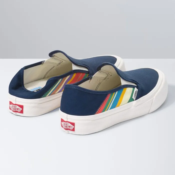 Surf Vibes MenWomen Vans Retro Stripes SlipOn SF Dress Blues Surf Vibes MenWomen Vans Retro Stripes SlipOn SF Dress Blues