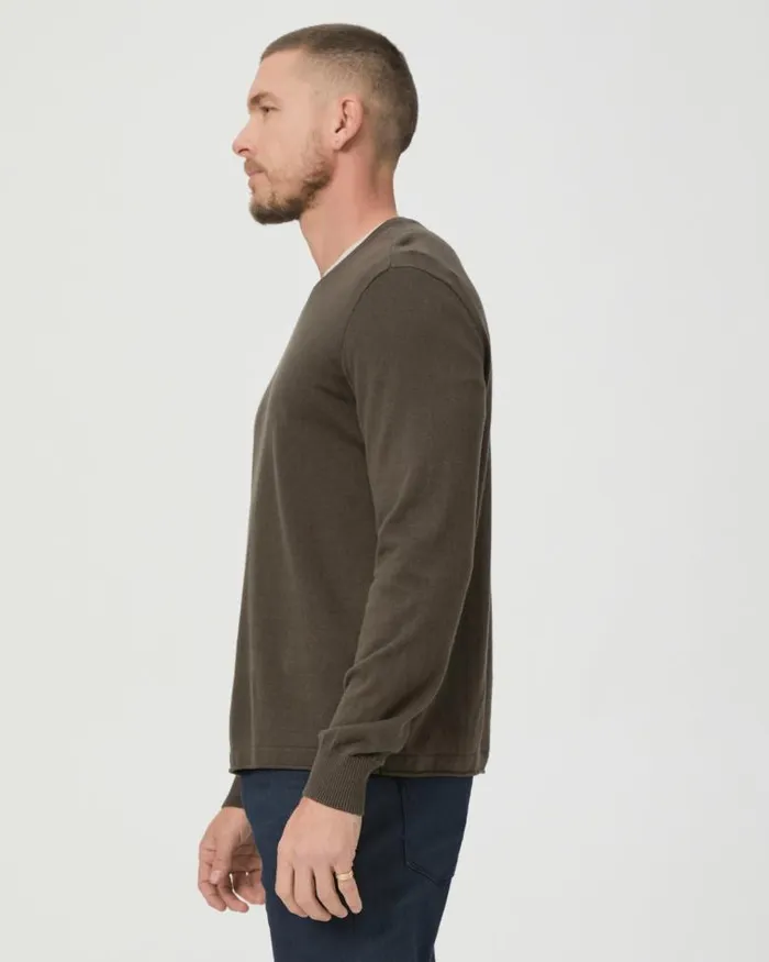 Sweaters and Sweatshirts Men PAIGE Champlin Sweater 8211 Black Olive Sweaters and Sweatshirts Men PAIGE Champlin Sweater 8211 Black Olive