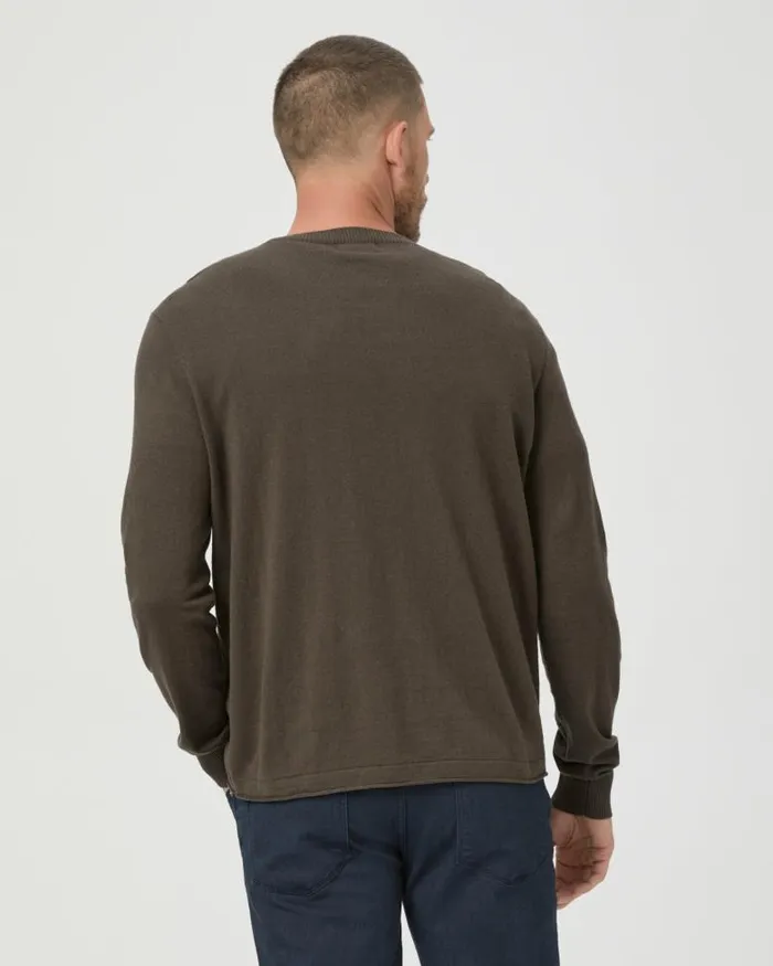 Sweaters and Sweatshirts Men PAIGE Champlin Sweater 8211 Black Olive Sweaters and Sweatshirts Men PAIGE Champlin Sweater 8211 Black Olive