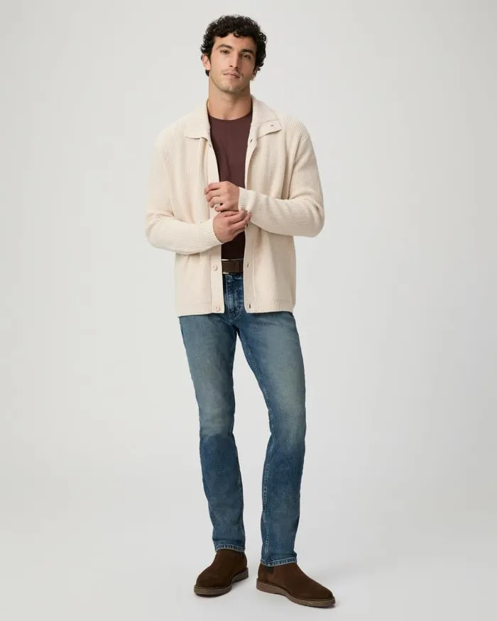 Sweaters and Sweatshirts Men PAIGE Icon Capsule Groveland Cardigan 8211 Pale Khaki Multi
