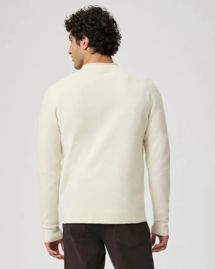 Sweaters and Sweatshirts Men PAIGE Icon Capsule Vick Crew Neck Sweater 8211 Natural