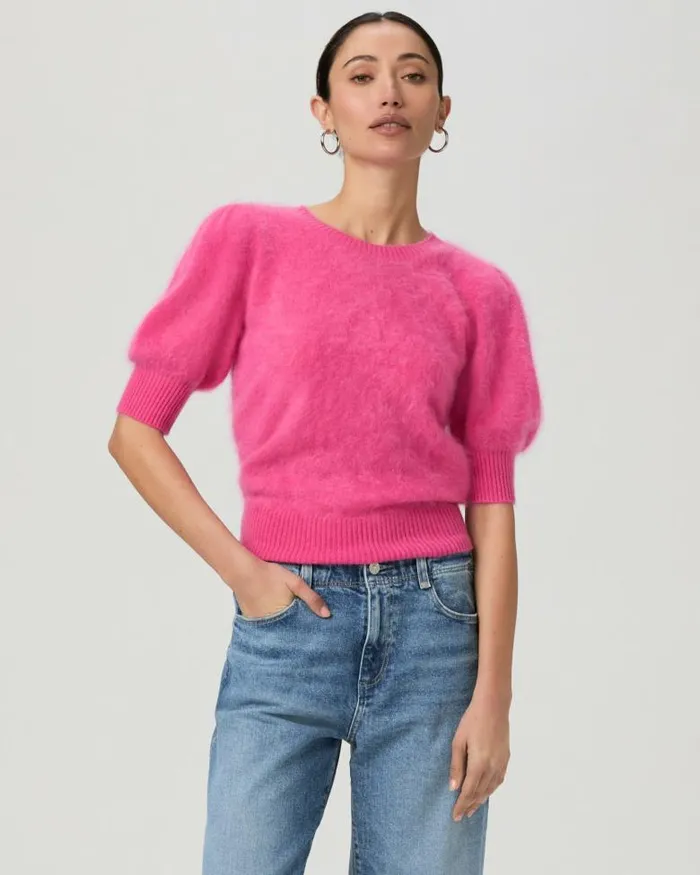 Sweaters and Sweatshirts Women PAIGE Gladiolus Sweater 8211 Cherries Jubilee Cashmere