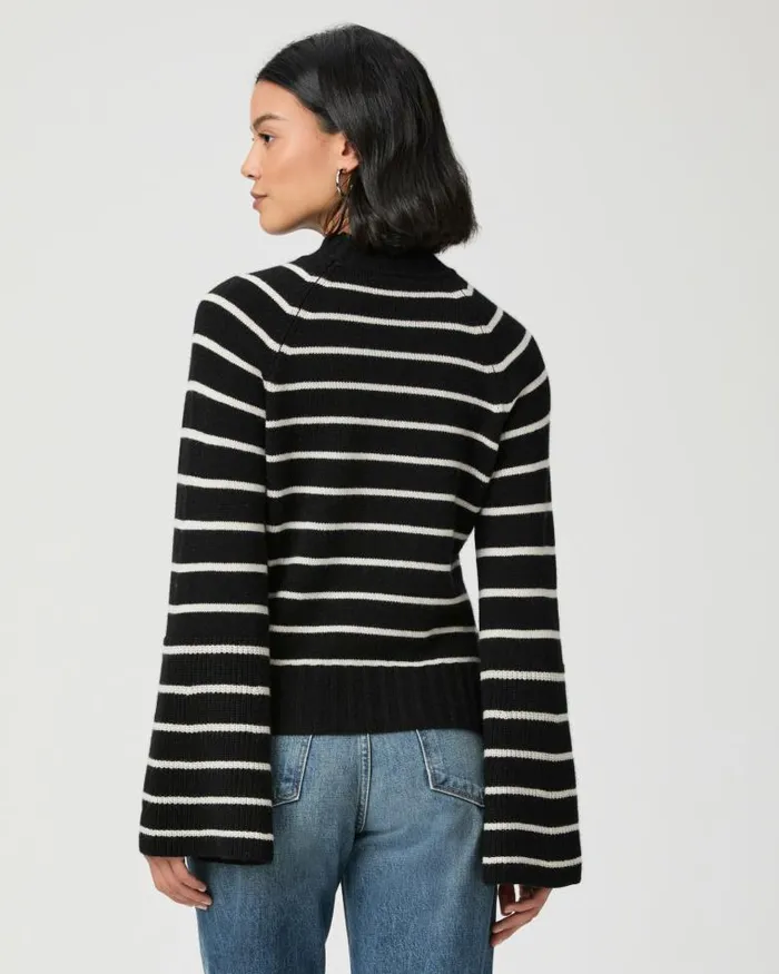 Sweaters and Sweatshirts Women PAIGE Laurel Sweater 8211 Black Multi Cashmere