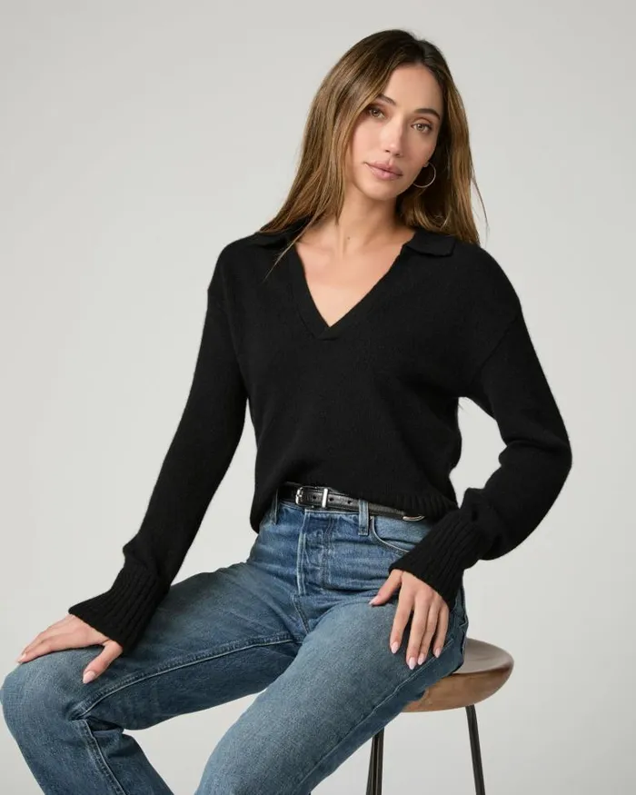 Sweaters and Sweatshirts Women PAIGE Maxie Sweater 8211 Black Cashmere
