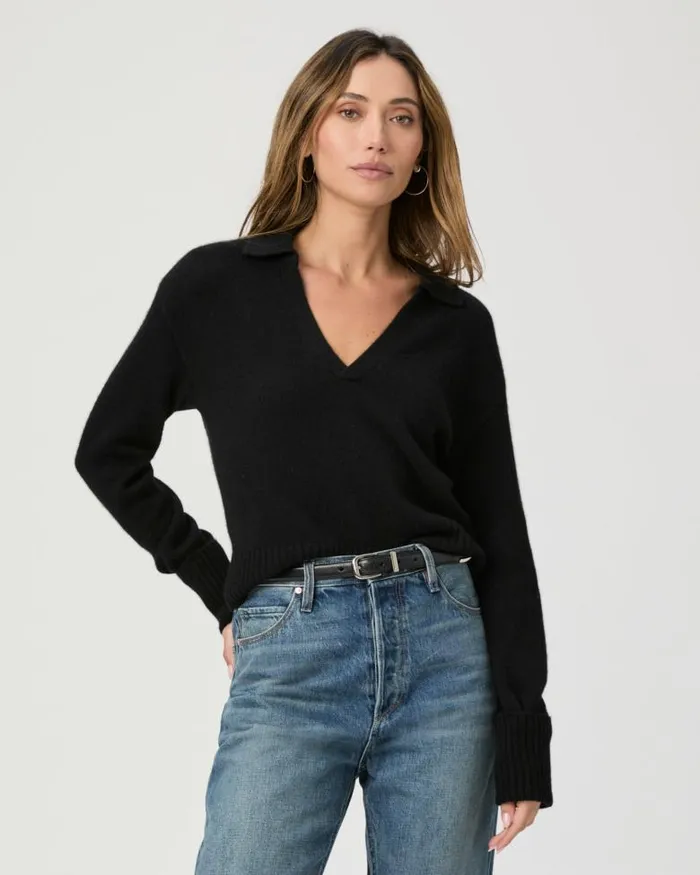 Sweaters and Sweatshirts Women PAIGE Maxie Sweater 8211 Black Cashmere