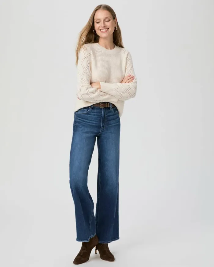 Sweaters and Sweatshirts Women PAIGE Monserrat Sweater 8211 Ivory Cashmere