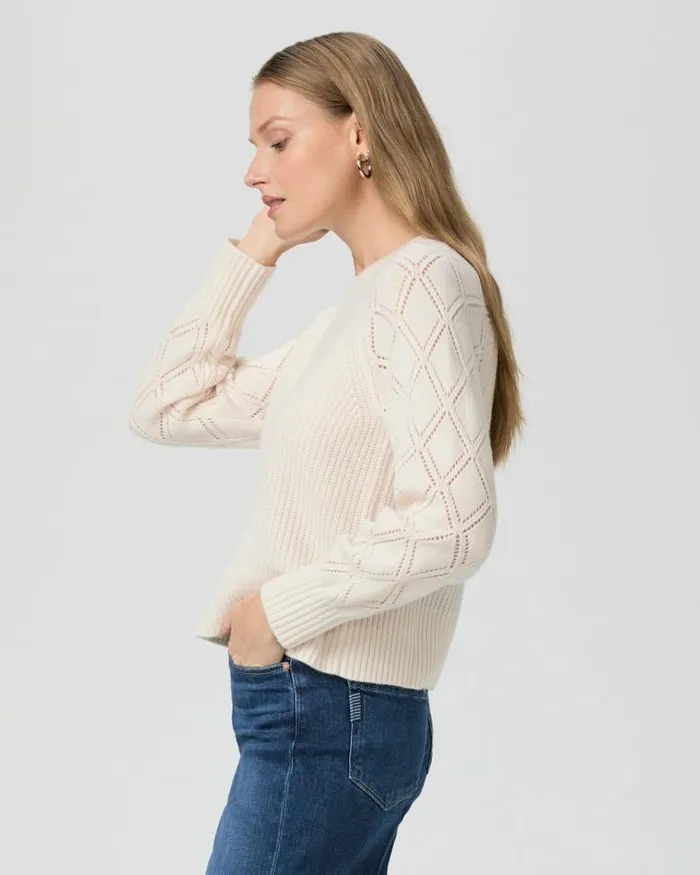 Sweaters and Sweatshirts Women PAIGE Monserrat Sweater 8211 Ivory Cashmere