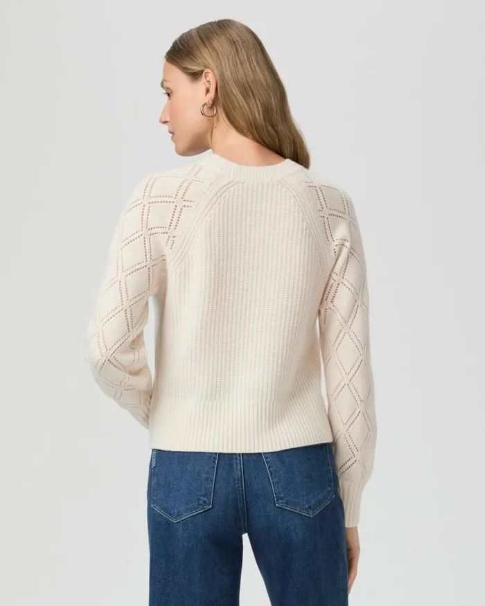 Sweaters and Sweatshirts Women PAIGE Monserrat Sweater 8211 Ivory Cashmere