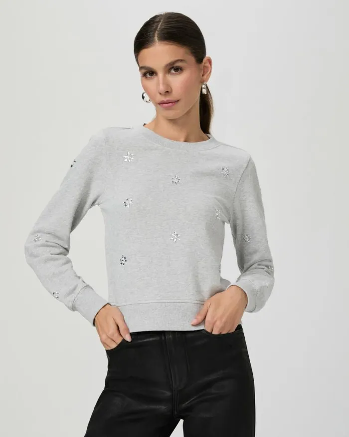 Sweaters and Sweatshirts Women PAIGE Ordenna Sweatshirt 8211 Heather Grey