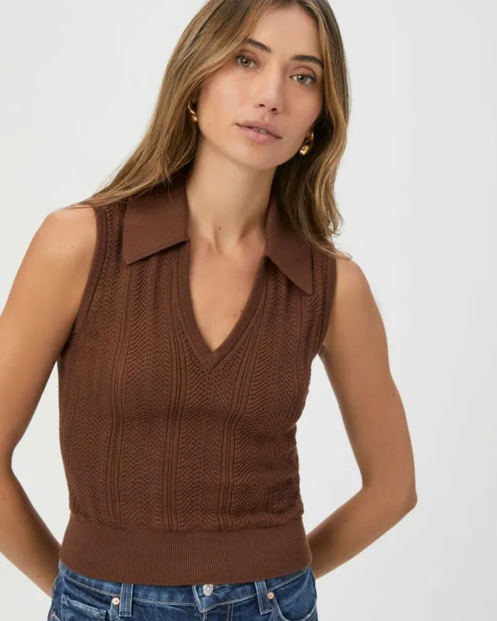 Sweaters and Sweatshirts Women PAIGE Rossana Sweater Tank 8211 Landslide