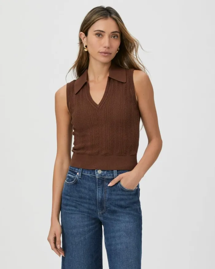 Sweaters and Sweatshirts Women PAIGE Rossana Sweater Tank 8211 Landslide