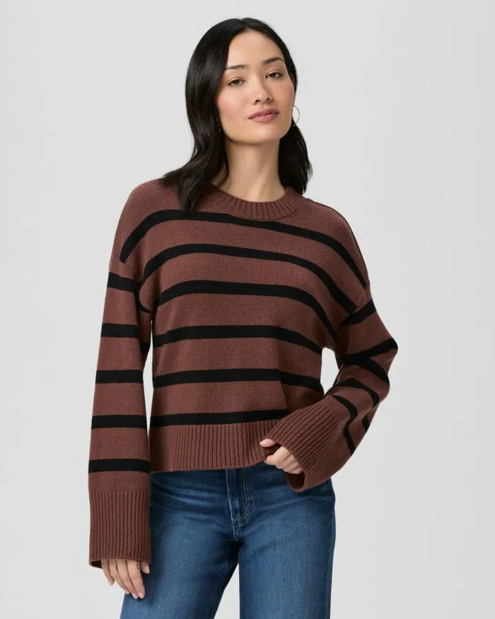 Sweaters and Sweatshirts Women PAIGE Zofia Sweater 8211 French Press Multi Wool