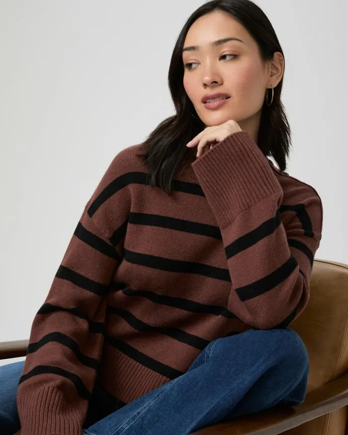 Sweaters and Sweatshirts Women PAIGE Zofia Sweater 8211 French Press Multi Wool