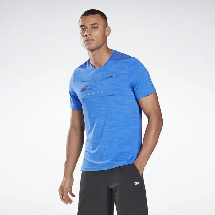 TShirts and Graphic Tees Mens Reebok Activchill Move TShirt Court Blue