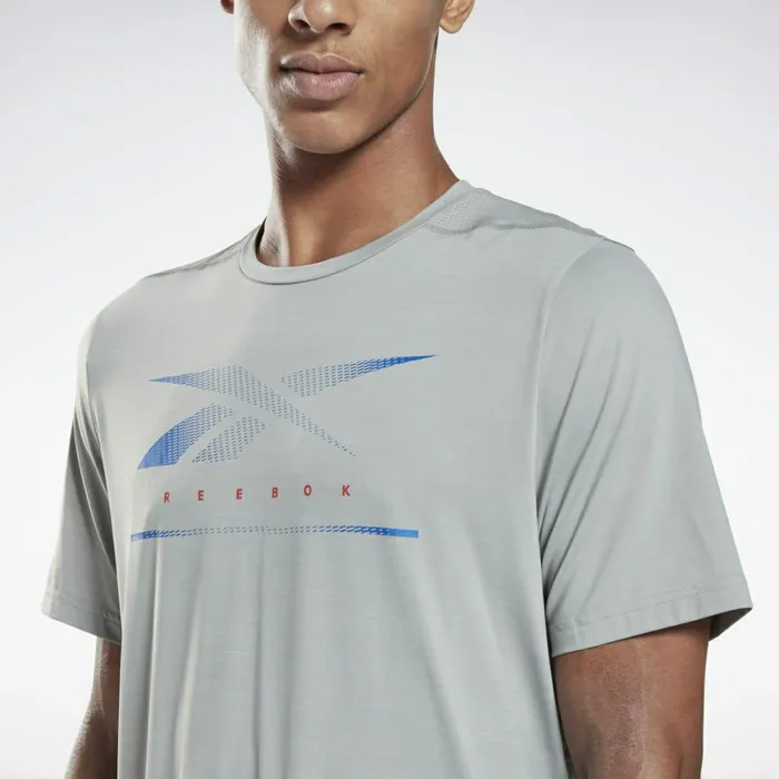 TShirts and Graphic Tees Mens Reebok Activchill Move TShirt Medium Grey Heather