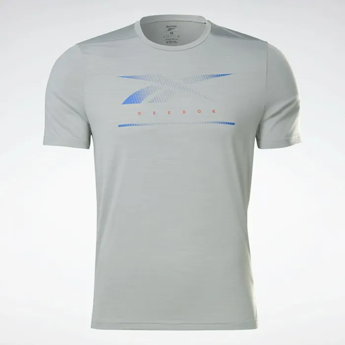 TShirts and Graphic Tees Mens Reebok Activchill Move TShirt Medium Grey Heather